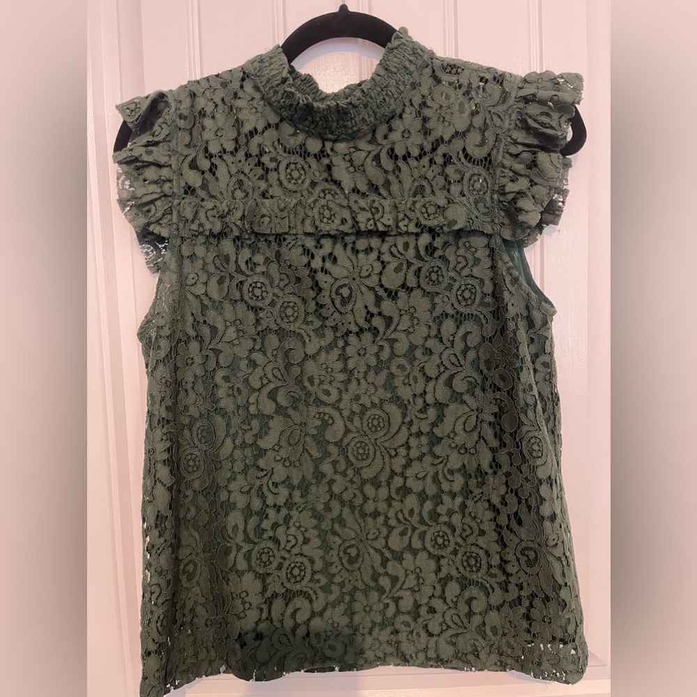 Ann Taylor / Women’s Blouse / Forrest Green